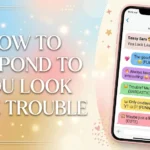 How to Respond to You Look Like Trouble