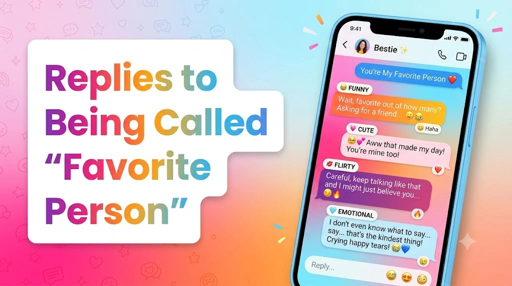 Replies to Being Called Favorite Person