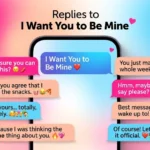 Replies to I Want You to Be Mine