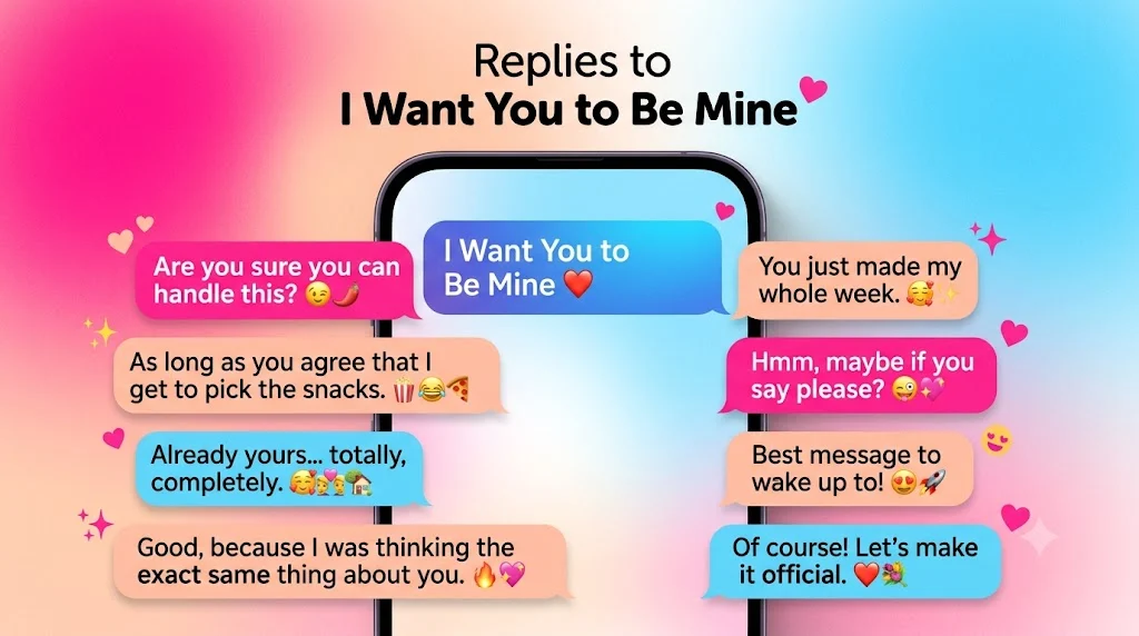Replies to I Want You to Be Mine