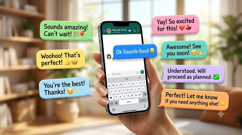 Replies to Ok Sounds Good