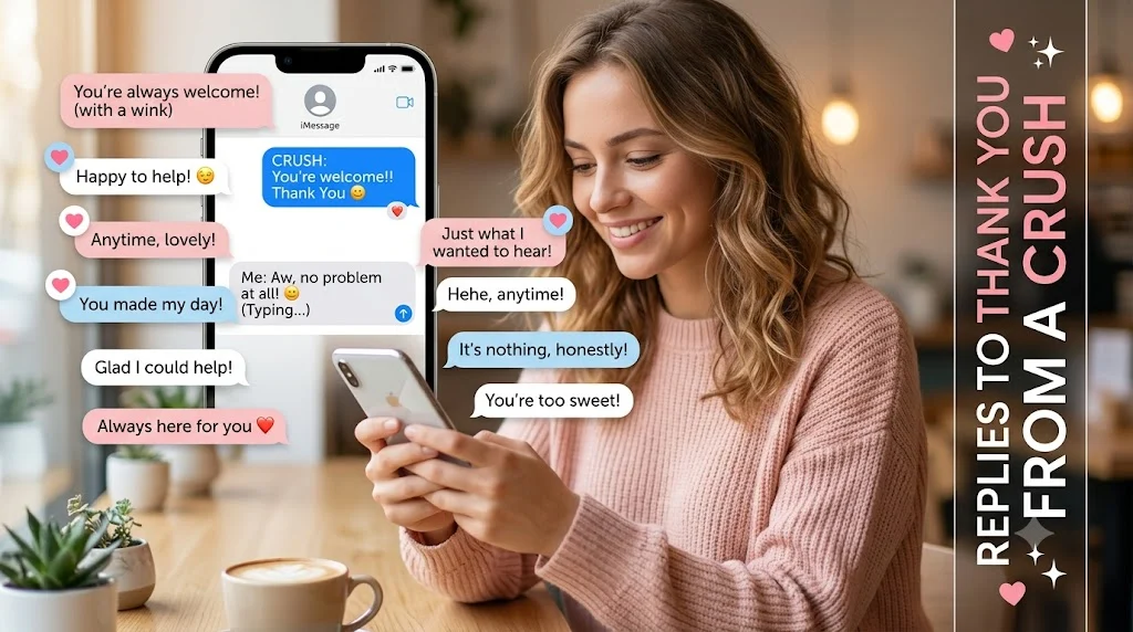 Replies to thank you from a crush