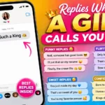 Replies When a Girl Calls You King