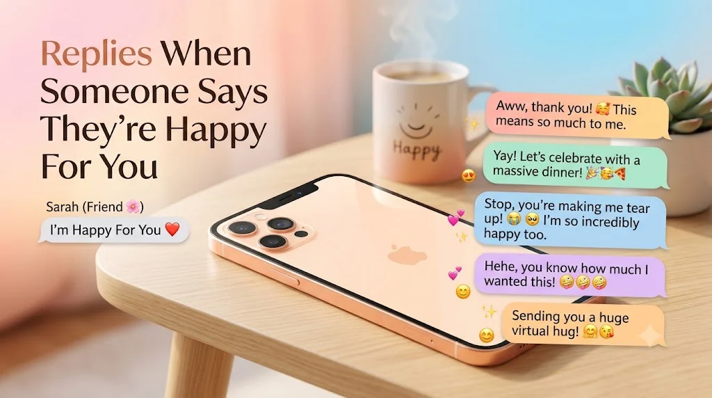 Replies When Someone Says They’re Happy For You