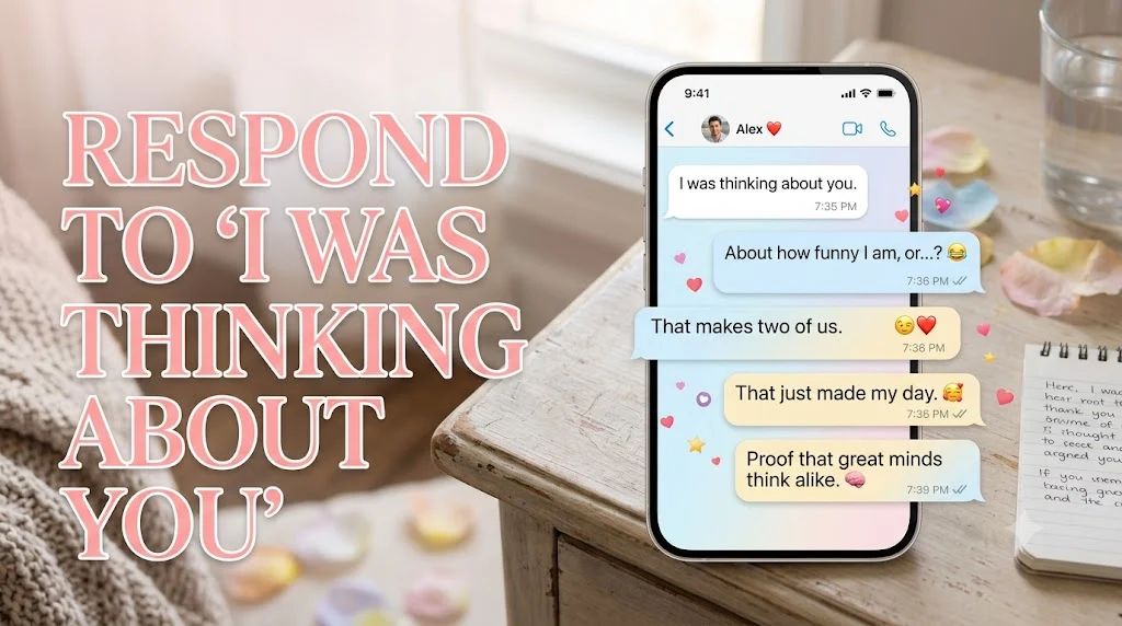 Respond to “I Was Thinking About You”