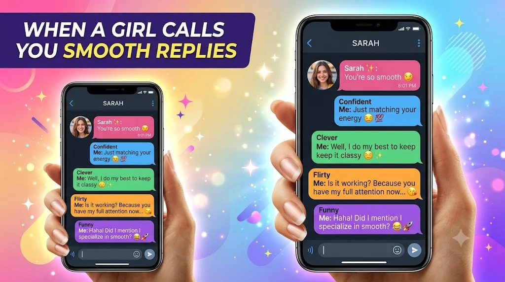When a Girl Calls You Smooth Replies